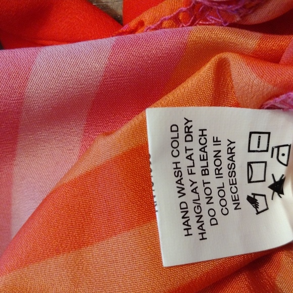 NWT MUD PIE Bag Lady "McCay Wrap " Sophia 3-Way Dress Size Medium, Pink & Orange - Picture 8 of 9